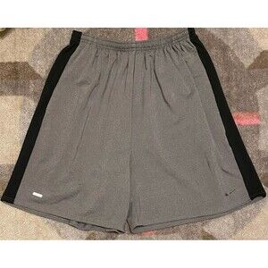 Vintage Nike DRI FIT Men’s Running Shorts Gym Active Performance Gray  Swoosh